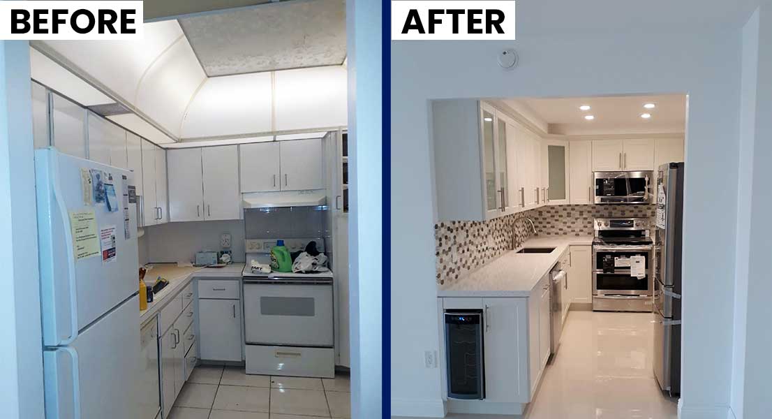 kitchen before and after
